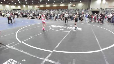 88 lbs 3rd Place - Dixie Huotte, Buckaroo WC vs Mia Shuster, Gold Rush Wrestling