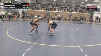 141 lbs Round Of 16 - Christian Ford, Unrostered vs Scott Johnson, Clarion
