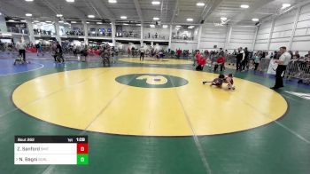 60 lbs Quarterfinal - Zevin Sanford, Smitty's Wrestling Barn vs Nicholas Bagni, Burlington