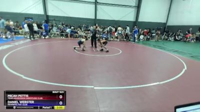 71-77 lbs Cons. Semi - Micah Pettis, Team Aggression Wrestling Club vs Daniel Webster, Newberg Mat Club