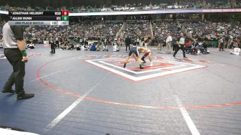 5A 106 lbs 3rd Place Match - Allen Dunn, High Point Central vs Jonathan Helbert, West Carteret