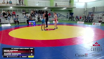 46kg Round 1 - Brynn Whitrow, Strathcona WC vs Bandeep Randhawa, Alberta Elite Women`s WC