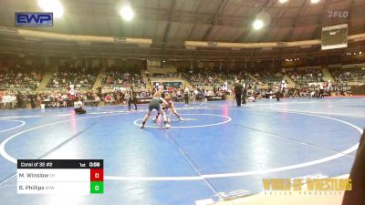 67 lbs Consi Of 32 #2 - Mason Winslow, Turks Head vs Bodey Phillips, Bristow Youth Wrestling