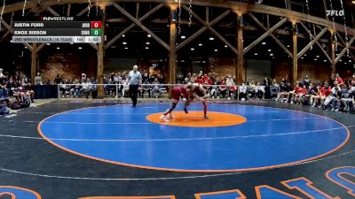 120 lbs 2nd Wrestleback (16 Team) - Knox Sisson, Sonoraville vs Justin Ford, Jordan