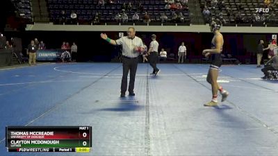 157 lbs Champ. Round 1 - Thomas McCreadie, University Of Dubuque vs Clayton McDonough, Luther