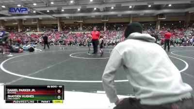 49 lbs Champ. Round 2 - Daniel Parker Jr., Bulldog vs Shayden Hughes, Linn County