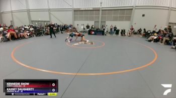 132 lbs 2nd Wrestleback (16 Team) - Kennedie Snow, North Carolina vs Kassey Daugherty, Virginia Blue