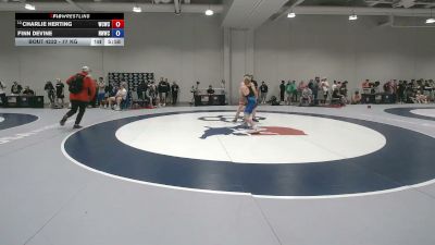 77 kg Cons. Rd Of 32 - Charlie Herting, Western Colorado Wrestling Club vs Finn Devine, NWWC