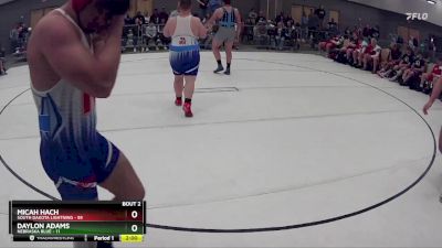 288 lbs Round 1 (8 Team) - Micah Hach, South Dakota Lightning vs Daylon Adams, Nebraska Blue