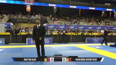 Juliet Rae Allen vs Psalm Rosol Destiny Fields 2026 Pan Kids Jiu-Jitsu IBJJF Championship