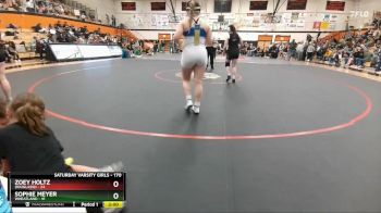 170 lbs Semifinal - Zoey Holtz, DouglasSD vs Sophie Meyer, Wheatland