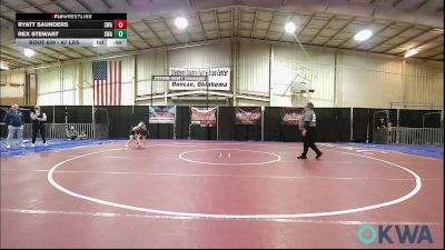 67 lbs Rr Rnd 4 - Ryatt Saunders, Shelton Wrestling Academy vs Rex Stewart, Shelton Wrestling Academy