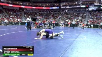 3A-138 lbs Champ. Round 1 - Carson Cornwell, Johnston vs Aidan Ehlinger, Linn-Mar