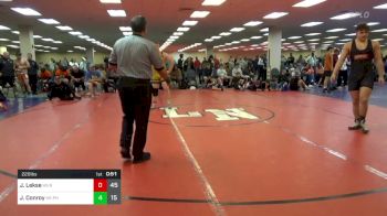 220 lbs Rr Rnd 1 - Justin Lekse, Team Round Up HS vs Jake Conroy, Phoenix HS Red