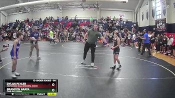 90 lbs Quarterfinal - Dylan Plyler, Heathwood Hall Episcopal Schoo vs Brandon Araya, Cane Bay Cobras