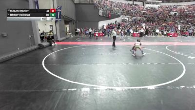 63 lbs Cons. Round 3 - Brady Heroux, Peshtigo vs Malaki Henry, LAW