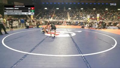 4A-132 lbs Cons. Round 1 - Ricardo Gonzalez, Cheyenne East vs Maxwell Jirak, Star Valley