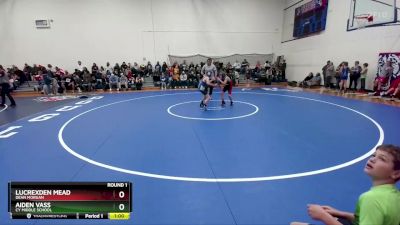 80-83 lbs Round 1 - Lucrexden Mead, Dean Morgan vs Aiden Vass, CY Middle School