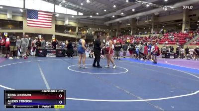 235 lbs Semifinal - Kena Leonard, KS vs Alexis Stinson, MO