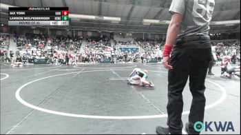 37 lbs Round Of 32 - Jax York, Gore Pirates Youth Wrestling vs Lawson Wolfenberger, Keystone Kids Wrestling Club