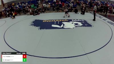 8U Boys - 49 lbs Cons. Round 2 - Nash Probst, East Noble TUF Wrestling vs Colton Kirwan, Maryland