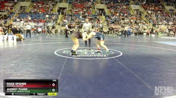 170 lbs Cons. Round 3 - Paige Spomer, Bismarck Century vs Audrey Fuher, Ellendale-Edgeley-Kulm