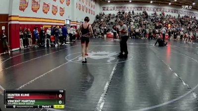 113 lbs Cons. Round 3 - Hunter Kline, Perry vs Vincent Martiah, Columbus Bishop Hartley