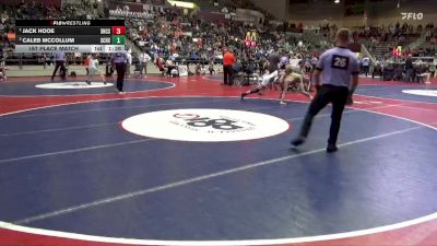 4A 138 lbs 1st Place Match - Jack Hooe, Shiloh Christian School vs Caleb Mccollum, Southside Charter High School