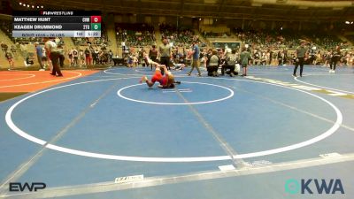 76 lbs Rr Rnd 1 - Matthew Hunt, Caney Valley Wrestling vs Keagen Drummond, 2TG