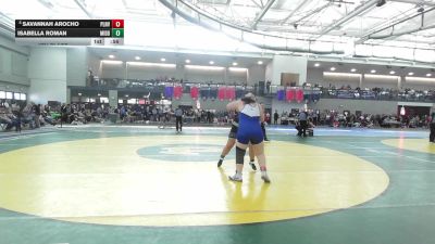 235 lbs 5th Place - Savannah Arocho, Plainville vs Isabella Roman, Middletown