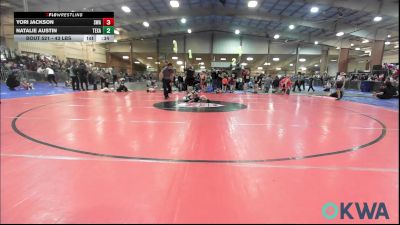 43 lbs Quarterfinal - Yori Jackson, Shelton Wrestling Academy vs Natalie Austin, Texas Select Wrestling
