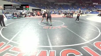 6A Boys 285 lbs 1st Place Match - Dominic Macon, Nelson Boys vs Isandre De La Torre, South Medford Boys