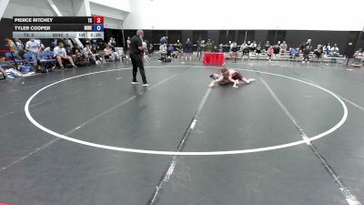 120 lbs Pierce Ritchey, Team Texas vs Tyler Cooper, Team Michigan Red