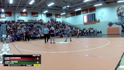 285 lbs Champ. Round 2 - Cody Meimer, Mount Gilead vs Luke Garverick, Galion