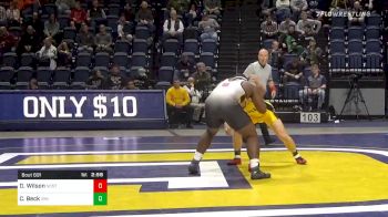 285 lbs Consolation - Deonte Wilson, NC State vs Chris Beck, Virginia Military Institute