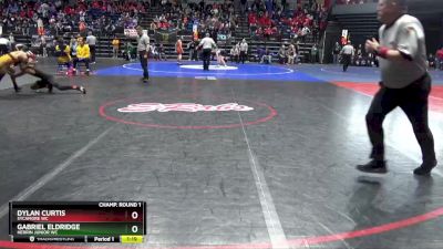 100 lbs Champ. Round 1 - Dylan Curtis, Sycamore WC vs Gabriel Eldridge, Herrin Junior WC