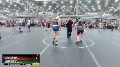 160 lbs Semis (4 Team) - Lucas Drake, Mat Assassins Red vs Jacob Shimp, Revival Uprising Black