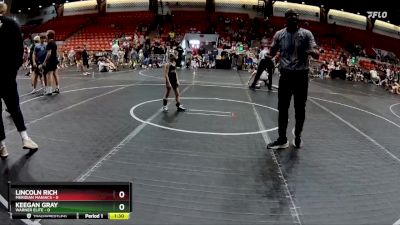 48 lbs Round 5 (8 Team) - Lincoln Rich, Meridian Maniacs vs Keegan Gray, Warner Elite