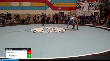 165 lbs Cons. Round 2 - Tyvon Nichols, Kelly Walsh vs Brett Lamb, Poudre