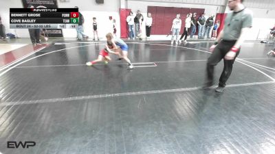 52-55 lbs Rr Rnd 2 - Bennett Grose, Ponca City Wildcat Wrestling vs Cove Bagley, Team Guthrie Wrestling