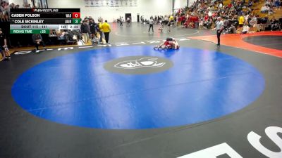 141 lbs Champ. Round 2 - Caden Polson, Wabash vs Cole McKinley, Lourdes