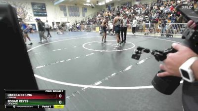 138 lbs Cons. Round 2 - Edgar Reyes, La Quinta vs Lincoln Chung, Cypress