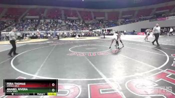 6A/5A Girls 115 3rd Place Match - Fera Thomas, Lincoln Girls vs Anabel Rivera, McKay Girls