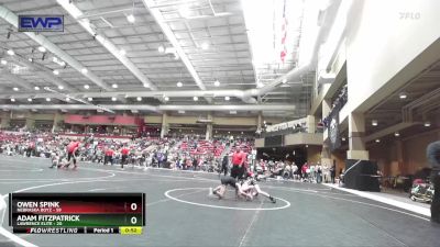 70 lbs Champ. Round 2 - Owen Spink, Nebraska Boyz vs Adam Fitzpatrick, Lawrence Elite