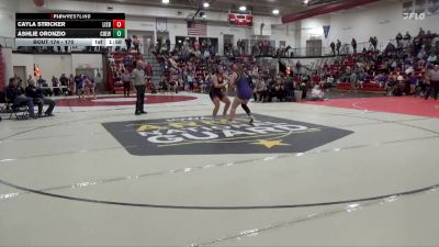 170 lbs Cons. Round 2 - Cayla Stricker, Lisbon vs Ashlie Oronzio, Central DeWitt