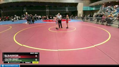 91-93 lbs Round 5 - Eli Slaughter, Fernley Youth Wrestling vs Colton Grady, Yerington Lions Wrestling