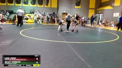 55 lbs Round 2 - Lane Jones, Grappling House Wrestling Club vs Brady Wheeler, Swainsboro Tigers