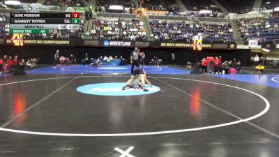 133 lbs Semifinal - Garrett Totten, TCNJ vs Jude Robson, Roanoke