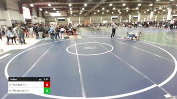 144 lbs Quarterfinal - Anthony Morales, Arizona College Prep vs Andrew Peterson, Unattached