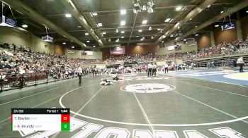 2A 138 lbs Champ. Round 1 - Rhyley Brundy, North Summit vs Taren Bayles, San Juan